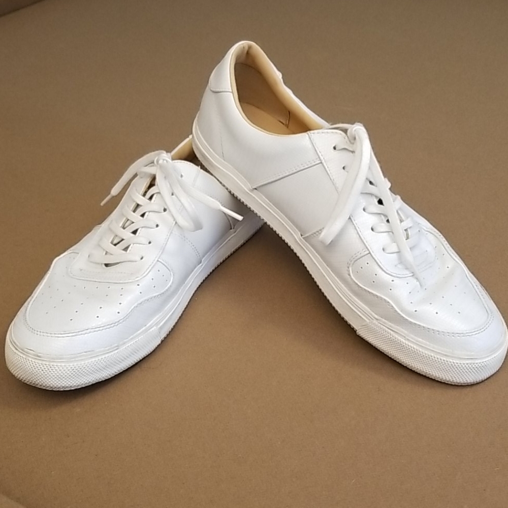White Zara Man Casual Shoe Textured Print